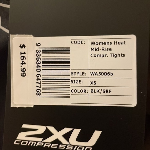 NWT 2XU compression pants size XS - Picture 7 of 7